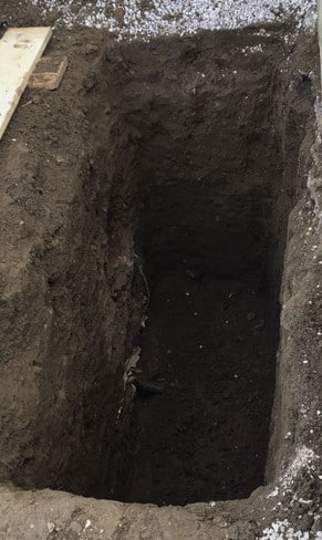 Fosse pleine terre - enterrement inhumation