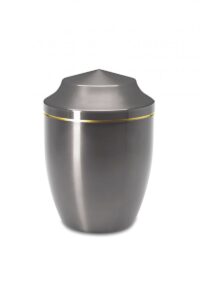 urne cinéraire métal malte argentée proposé par les pompes funèbres loic