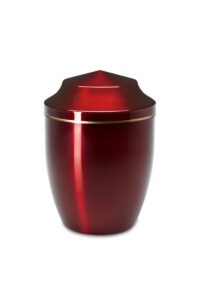 urne cinéraire métal malte rouge proposé par les pompes funèbres loic