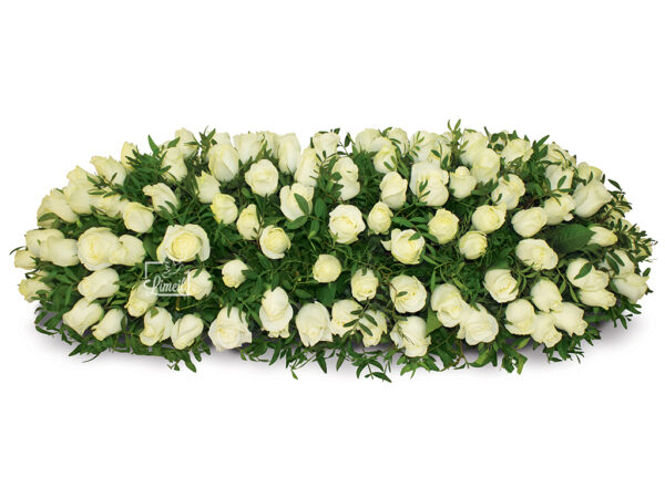 Coussin long proposé par les pompes funèbres LOIC pour obsèques