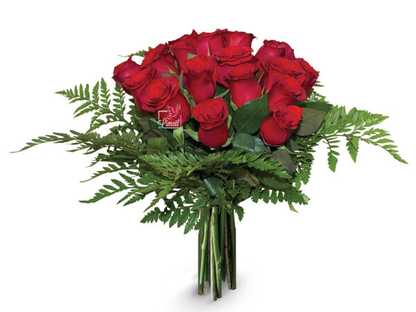 Pompes Funèbres - Bouquet de roses rouges