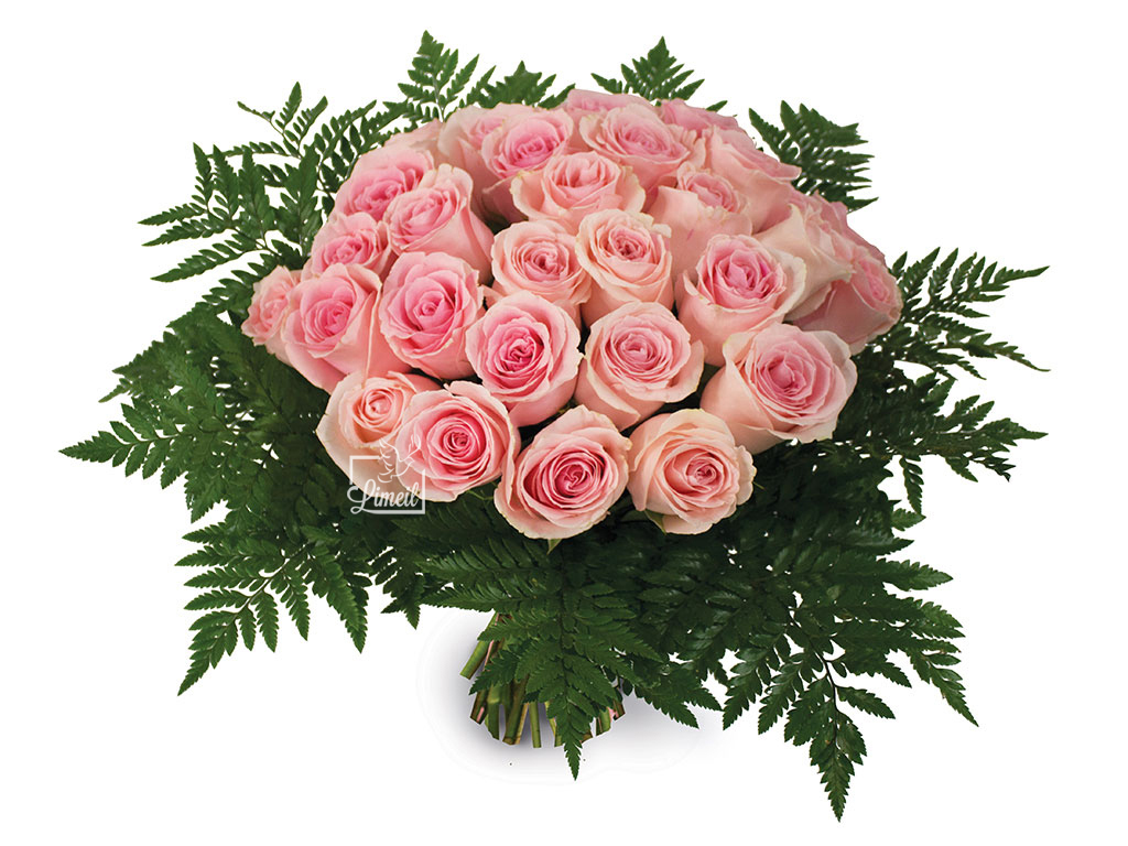 Pompes Funèbres - Bouquet de roses roses