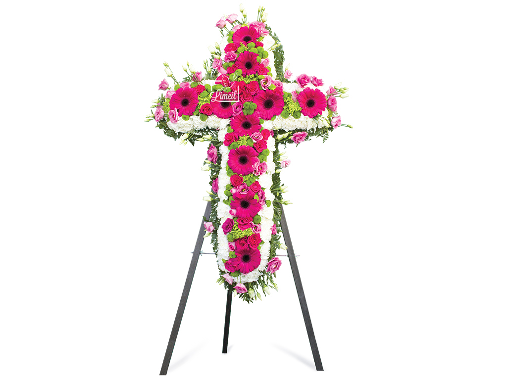 Croix sur pieds proposé par les pompes funèbres LOIC pour obsèques