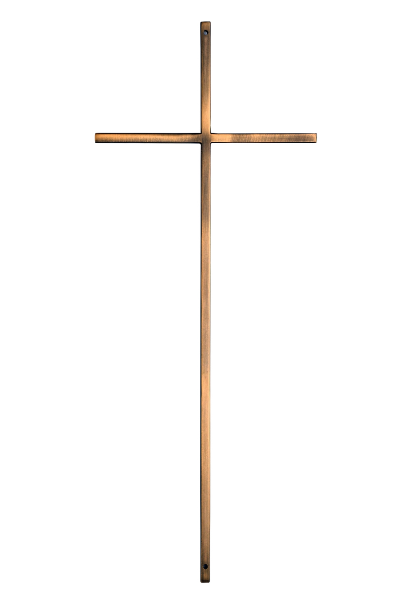 Pompes funèbres LOIC - Croix sans christ vieux cuivre