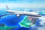 image d'un rapatriement d'un défunt par avion, survolant les iles pack yatou rapatriement par avion des pompes funèbres LOIC Rapatriement avion CAMEROUN Rapatriement avion Tahiti