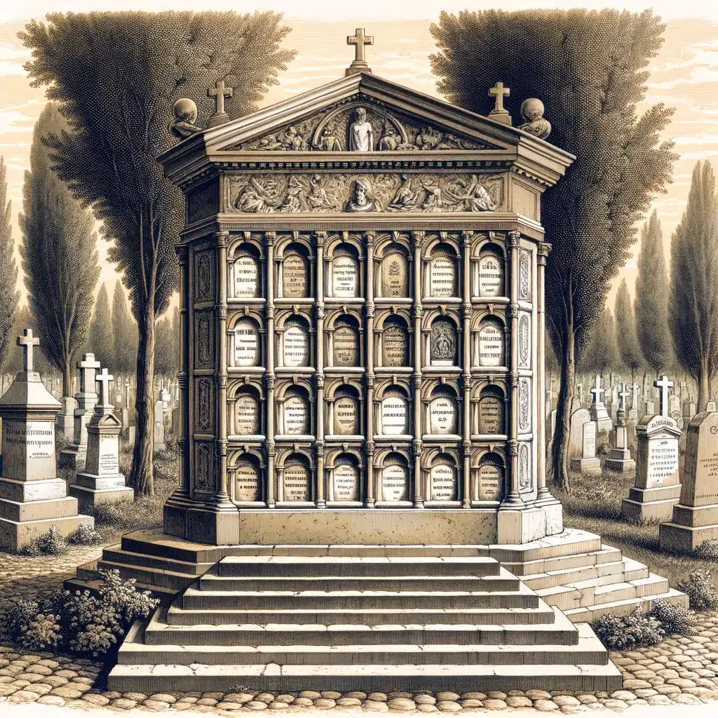 Illustration enfeu dans un cimetière