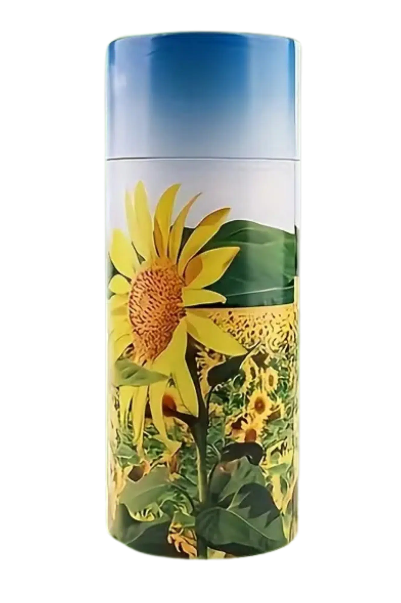 Urne cinéraire Tournesol proposée par les pompes funèbres LOIC