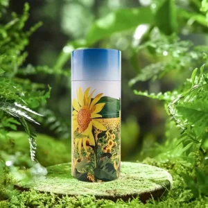 Urne cinéraire TOURNESOL proposé par les pompes funèbres Loic